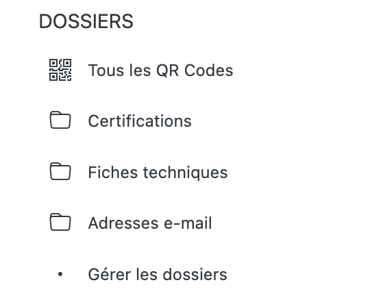 Tri des QR Codes dans des dossiers